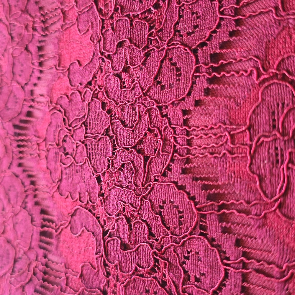 Lulus, Take Me To Brunch, Burgundy Lace Shift Dress, EUC, Women's XL - Picture 8 of 16